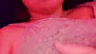 teen shows her big tits