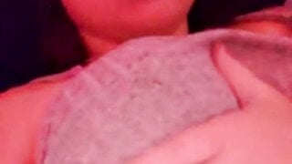 teen shows her big tits