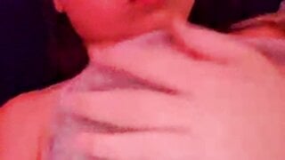 teen shows her big tits