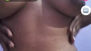 Indian flashes her biggies ( • )( • )