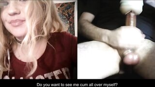 Cute Girl Flashes While Talking