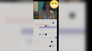 White chick turns me on by showing her tits
