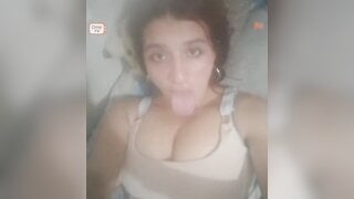 Colombian teen helps me cum