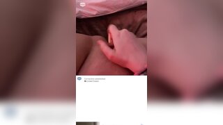 Girl masturbates with make up brush and toothbrush