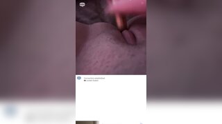 Girl masturbates with make up brush and toothbrush