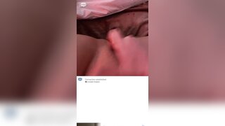 Girl masturbates with make up brush and toothbrush