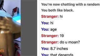 Omegle Pretty Young Ebony Teen Show Big Tits