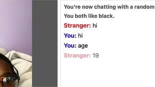 Omegle Pretty Young Ebony Teen Show Big Tits
