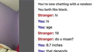 Omegle Pretty Young Ebony Teen Show Big Tits