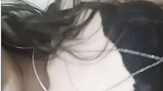 Horny Brazilian Girl Fingering Her Creamy Pussy On