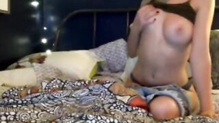 Omegle, Cute, Teen, Girl, Titties, Home Alone
