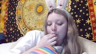 Omegle Bunny Slut W BF On Call At The Same Time
