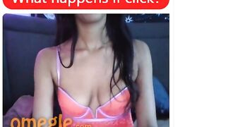 Cute Brunette Toys Her Pussy On Omegle