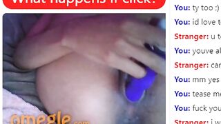 Cute Brunette Toys Her Pussy On Omegle