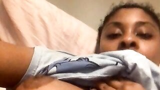 New York's Ebony Teen Show Naked in Chatrandom