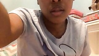 New York's Ebony Teen Show Naked in Chatrandom