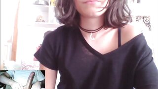 Adorable Teen Says She's Disgusted by Kingdickflash but Won't Look Away