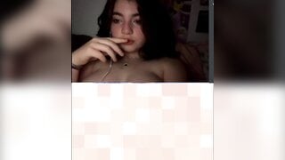 teen plays simon says and shows off her perfect tits and pussy