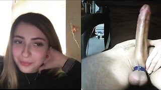 "You Still Haven't Cum?!" Asks Giggling Teen Watching Kingdickflash