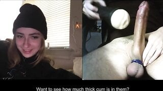 "You Still Haven't Cum?!" Asks Giggling Teen Watching Kingdickflash