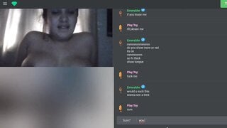 Big tits slut makes her pussy cum