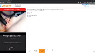 hot omegle girl fucks herself with hairbrush