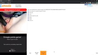 hot omegle girl fucks herself with hairbrush