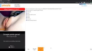 hot omegle girl fucks herself with hairbrush
