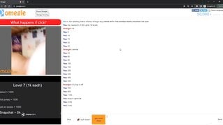 hot teen blonde with beautiful tits plays omegle game