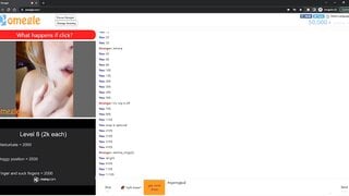 hot teen blonde with beautiful tits plays omegle game