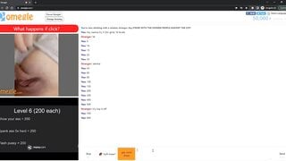 hot teen blonde with beautiful tits plays omegle game