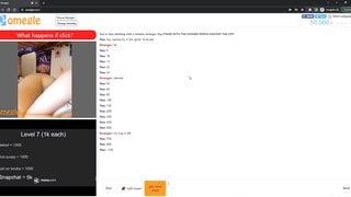 hot teen blonde with beautiful tits plays omegle game
