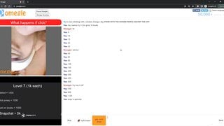 hot teen blonde with beautiful tits plays omegle game