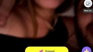 Guy plays with girlfriends nipple