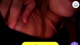Guy plays with girlfriends nipple