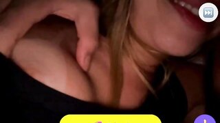 Guy plays with girlfriends nipple