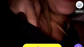 Guy plays with girlfriends nipple