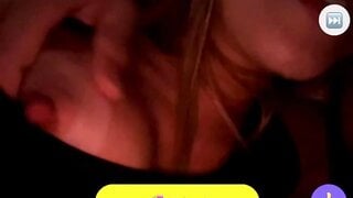 Guy plays with girlfriends nipple