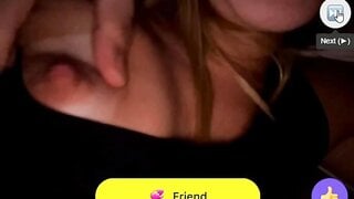 Guy plays with girlfriends nipple