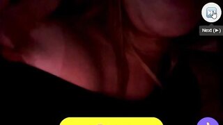 Guy plays with girlfriends nipple