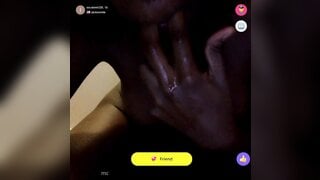 18 yo omegle slut tastes pussy juices and plays game