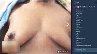 ebony girl shows off