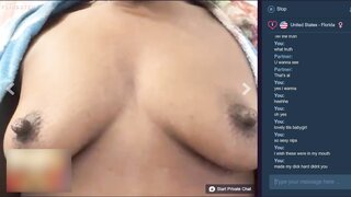 ebony girl shows off