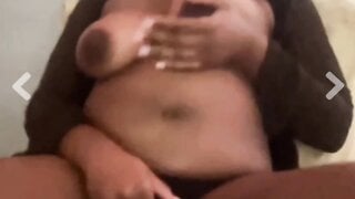 ebony beauty showing tits