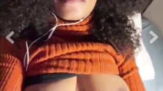 ebony with beautiful orgasm face
