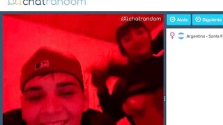 Tattoed Argentina flashing me with her gay friend