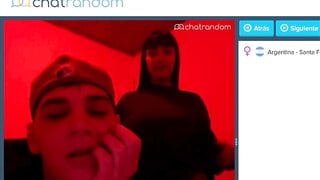 Tattoed Argentina flashing me with her gay friend
