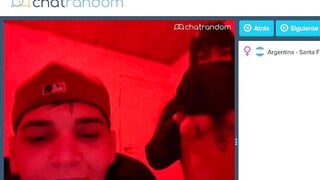 Tattoed Argentina flashing me with her gay friend