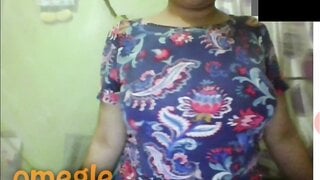 Indian married woman shows tits while her husband is asleep
