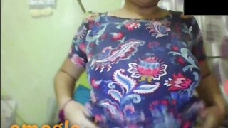 Indian married woman shows tits while her husband is asleep